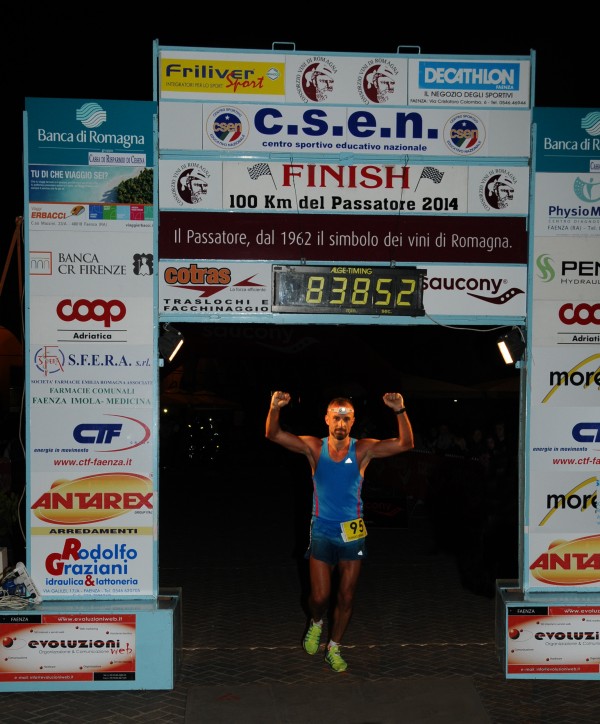 L'arrivo alla Maratona del Passatore di Stefano Donadio